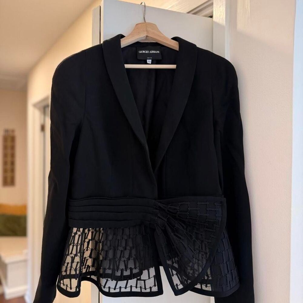 Giorgio-armani Women's Black Tailored-jackets